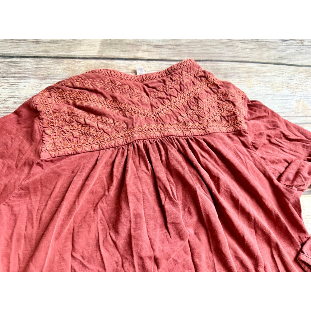 LUCKY BRAND PEASANT SHIRT-MEDIUM - Picture 6 of 6